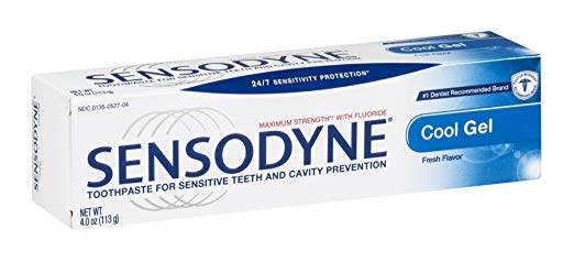 Sensodyne Toothpaste for Sensitive Teeth & Cavity Prevention, Cool Gel 4 oz (Pack of 6)