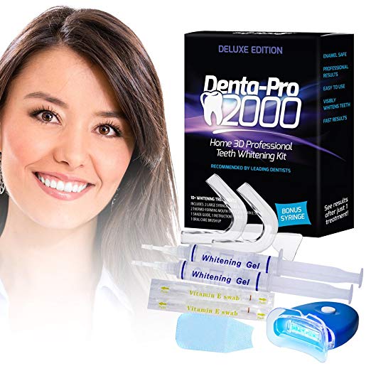 Teeth Whitening Kit - Professional At Home Teeth Whitening - Denta-Pro2000 It's Safe & Affordable - Get Whiter Teeth After Just One Use!