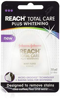 Reach Total Care Plus Whitening Mint Floss, 30 Yard (Pack of 6)