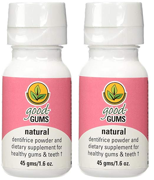 Good Gums Natural Dentifrice Powder & Dietary Supplement for Brushing Teeth (90 Grams)