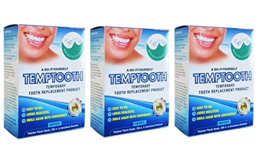 Temptooth #1 Seller Trusted Original Temporary Tooth Replacement Product x3