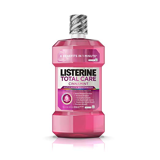 Listerine Total Care Anticavity Mouthwash, Cinnamint, 1 L