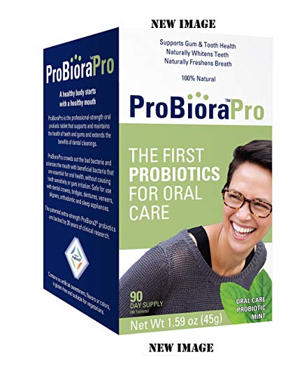 ProBioraPro (formerly EvoraPro) Oral Probiotic Mints | Support Healthy Teeth and Gums | Freshen Breath | Whiten Teeth | 90 Day Supply (90g)