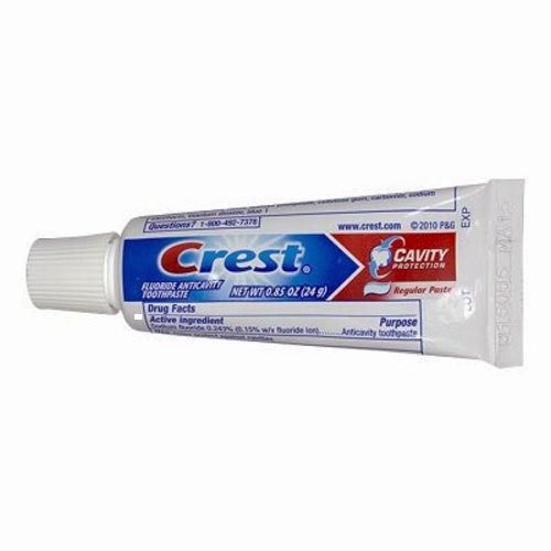 Crest, Cavity Protection Fluoride Anticavity Toothpaste, - 0.85 oz Travel Size (100 Pack)