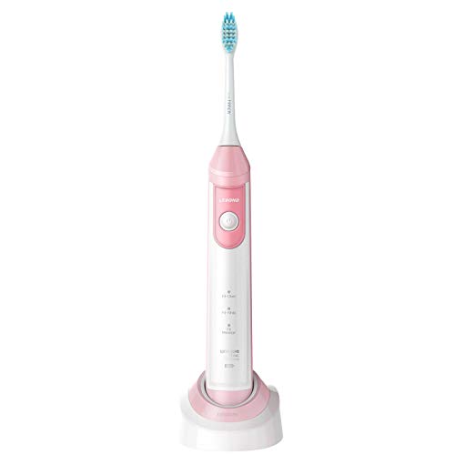 Lebond Sonic Electric Rechargeable Toothbrush Luxury MZ Premium Arc Design Series, Mute Waterproof, soft bristle efficiently Whitening, Removal dental plaque (Coral Pink)