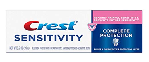 Crest Sensitivity Complete Protection Toothpaste, Smooth Mint, 3.5 oz (Pack of 7)