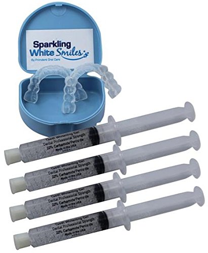 Professional Custom Dental Teeth Whitening/Bleaching Trays (1 Upper / 1 Lower) with Dental Teeth Whitening Gel. Order Lab Direct and Save! Made in the USA!