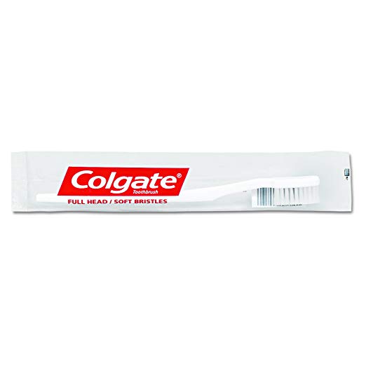 COLGATE Individually Cello-Wrapped Toothbrushes, Soft Toothbrush, Bulk Toothbrushes, Travel Toothbrush (Case of 144) (155501)