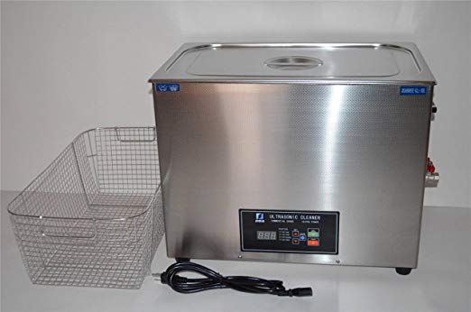 Ultrasonic Cleaner (30L) with Dual Frequency Control, 20khz 40khz, Stainless and Jewelry Steel Basket 30L Liter Tank (8 Gallon), 800W Heater for Medical, Dental, Car and Firearm Parts