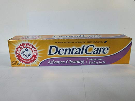 Arm & Hammer Dental Care Fluoride Toothpaste, Advance Cleaning, Maximum Strength, Fresh Mint 6.3 oz (178 g), Pack of 12