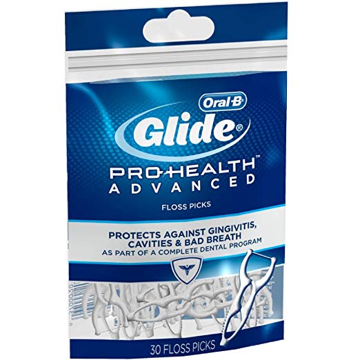 Glide Pro-Health Advanced Floss Picks 30 Ea (Pack of 48)